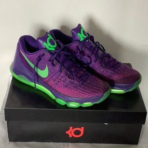 RARE🔥 Sz 10.5 - Nike Zoom KD 8 VIII Basketball Trainers 749375-535 Joker Glow